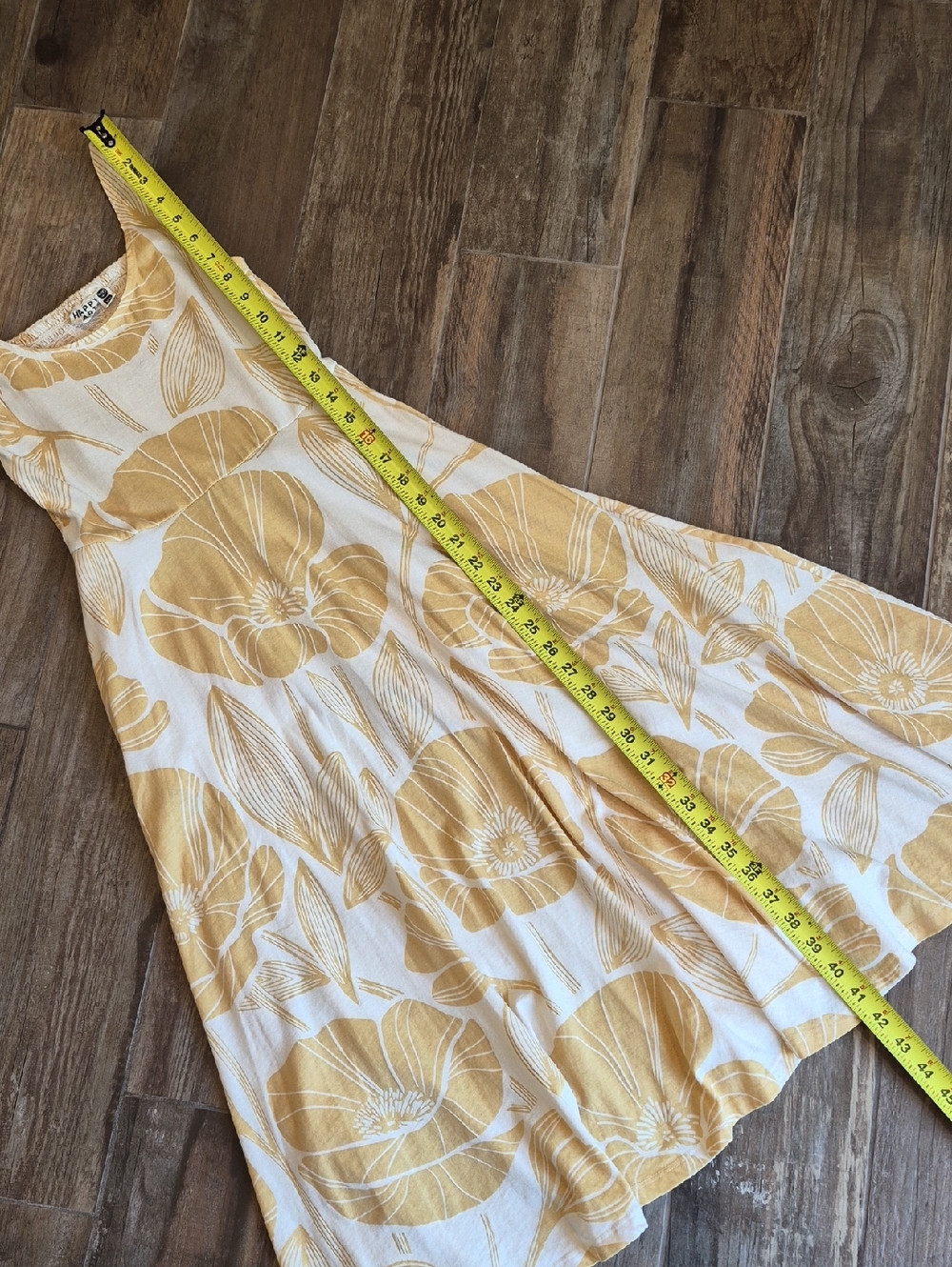 XXS/XS Happy Earth 100% Organic Cotton Sleeveless Lily Midi Dress|Poppies - Picture 11 of 14